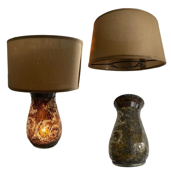 PartyLite Amaretto Swirl Multi Tealight Lamp P91067B & P91057S * RETIRED * - Picture 15 of 15